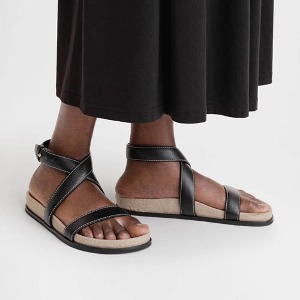 toteme The Leather Chunky Sandal