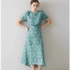 Jacquard Pattern Silk Print Dress. lkbennett