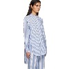 toteme-Long cotton silk shirt in stripe