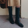Comfort Leather Long Boots. le(OR)