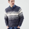 [menswear] Flecked Icelandic Jacquard Sweater. BC