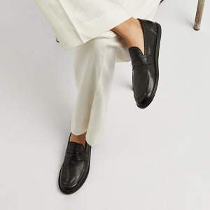 Cary leather loafers. the row